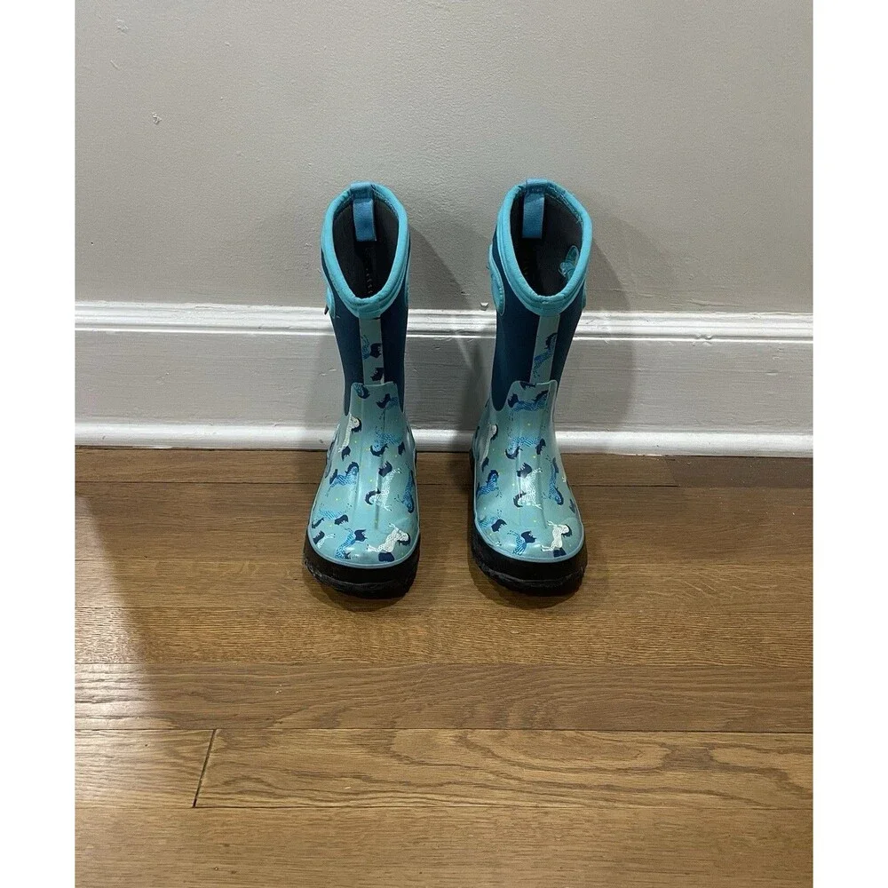 Bogs Boots Classic Blue Unicorn Waterproof Insulated Winter Snow Youth 2 EUR 33